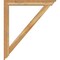 Ekena Millwork Traditional Traditional Rough Sawn Bracket w/ Offset Brace, Western Red Cedar, 6"W x 42"D x 48"H BKT0604X42X48TRA01RWR - alternate 3